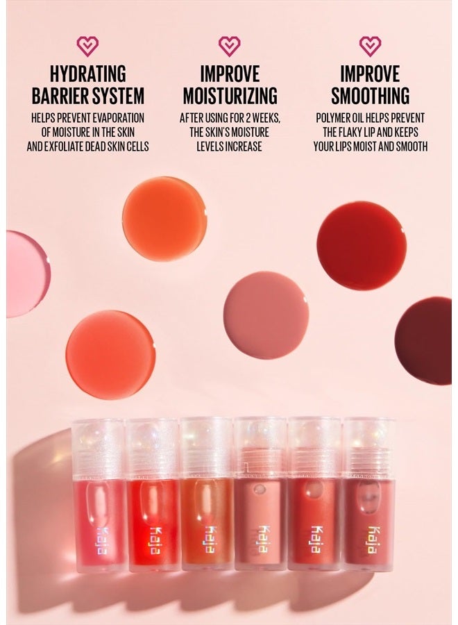 KAJA Juicy Glass Lip Oil | Hydrating, Feel Plumped and Lightweight with Vitamin Tree Fruit Oil for Glass Skin Look | 01 Rose Hip Spritz | Vegan, Cruelty-Free - Image 5
