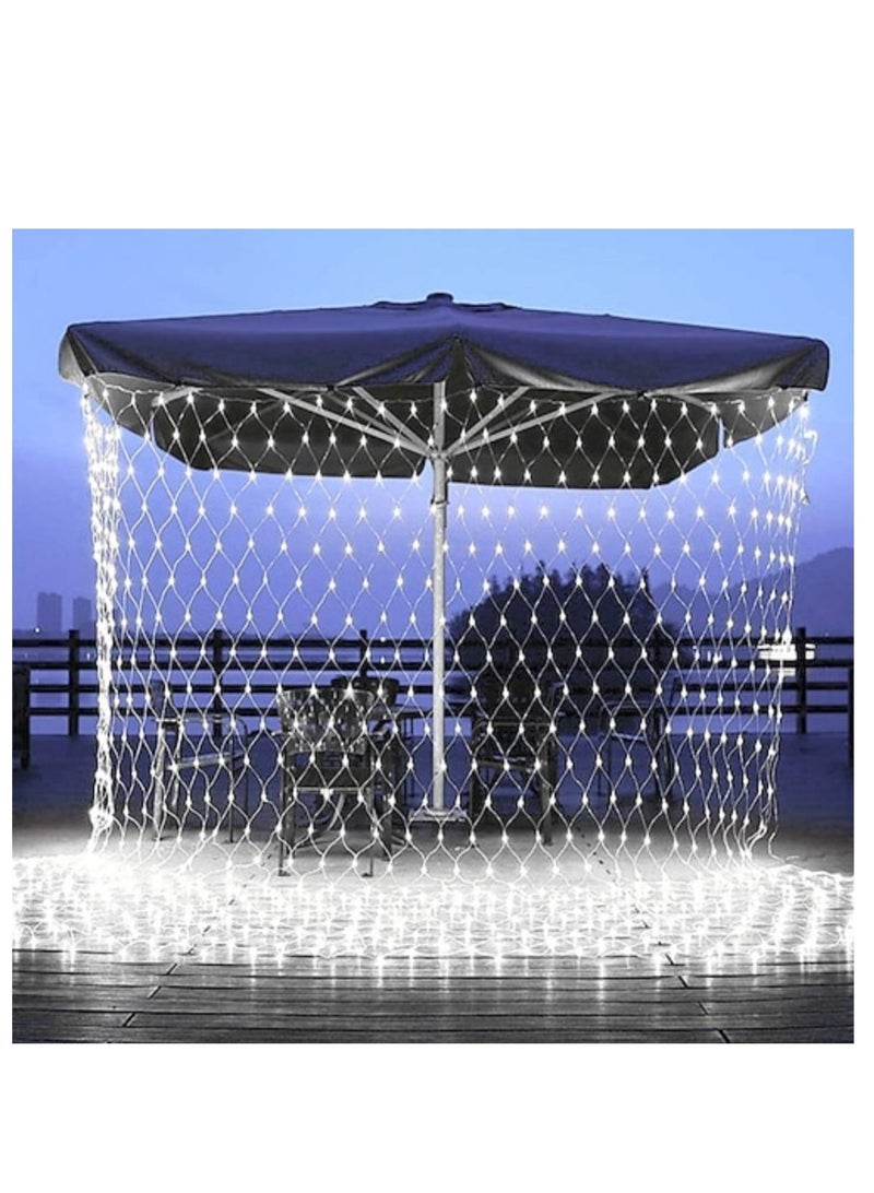 Loquat A decorative white LED lighting grid to illuminate gardens, palm trees, and on the walls of houses - Image 1