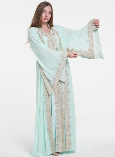 AL BENT AL SHARQIEH belted women kaftan dress