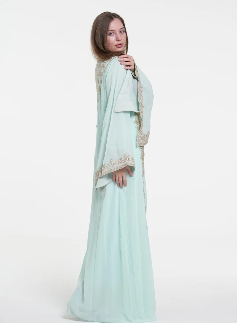 AL BENT AL SHARQIEH belted women kaftan dress