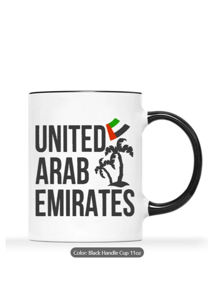 RYN Ceramic Mug "United Arab Emirates" with Flag And Palm Tree Design  - Image 5