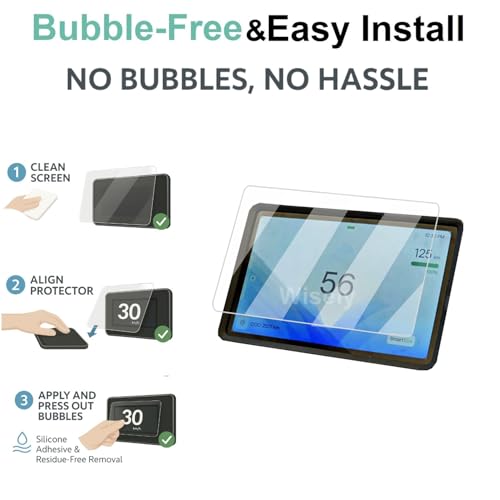 Wisely Pack 2 - Premium Screen Guard for Ather Rizta EV Scooter (7-inch) - Touch Display Digital Meter Protector - HD Clear, Full Cover - Easy Installation Kit - Speedometer Scooty Accessories - Image 5