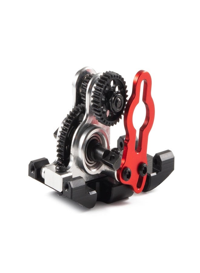 ZMHOBBY Ultralight Aluminum NOD-24 Transmission for SCX24 AX24 Custom Build, 1/24 RC Crawler Competition Gearbox, Low CG Motor Mount, 2.68:1 Ratio (Silver Without Upper Link mounts) - Image 5