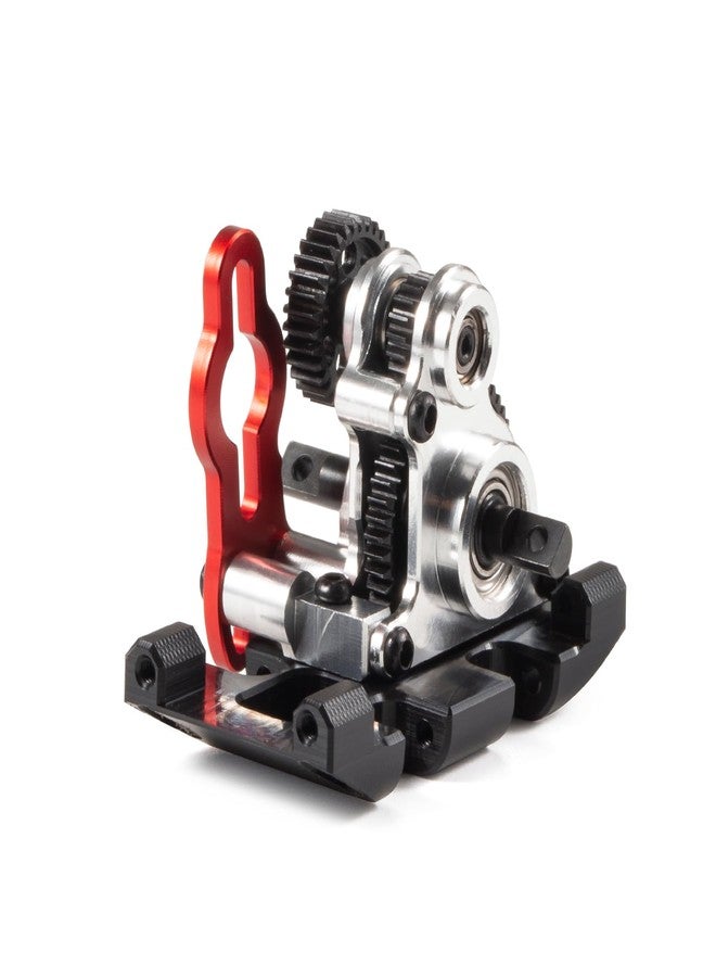ZMHOBBY Ultralight Aluminum NOD-24 Transmission for SCX24 AX24 Custom Build, 1/24 RC Crawler Competition Gearbox, Low CG Motor Mount, 2.68:1 Ratio (Silver Without Upper Link mounts) - Image 1
