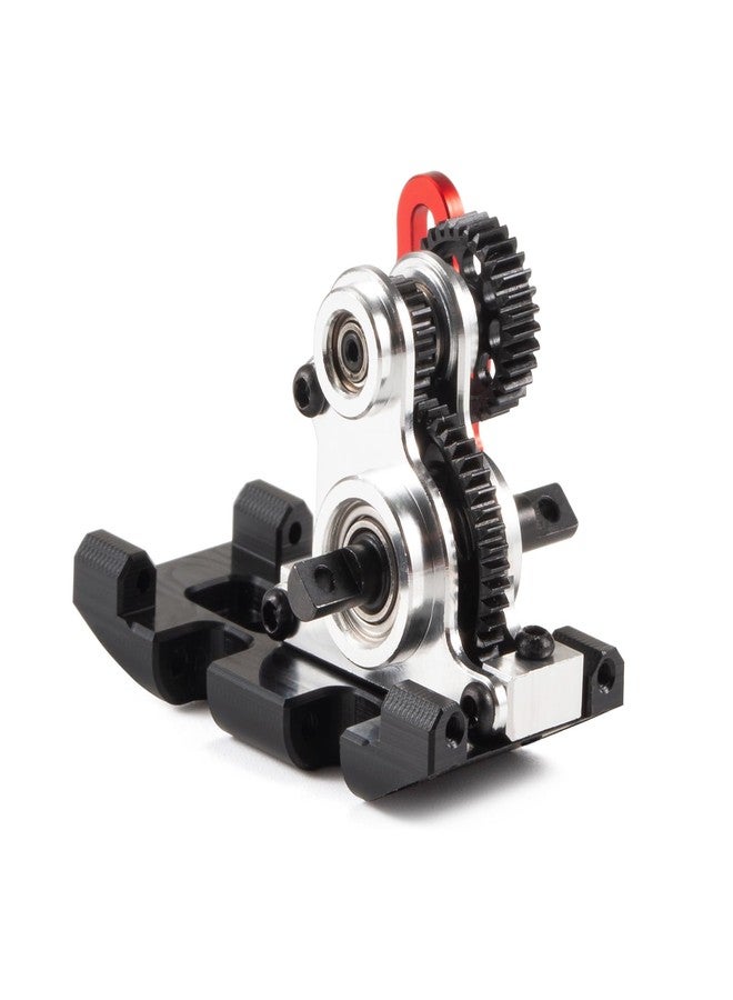 ZMHOBBY Ultralight Aluminum NOD-24 Transmission for SCX24 AX24 Custom Build, 1/24 RC Crawler Competition Gearbox, Low CG Motor Mount, 2.68:1 Ratio (Silver Without Upper Link mounts) - Image 4