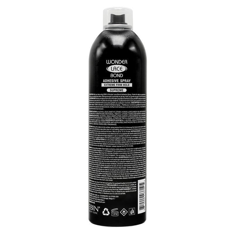 EBIN NEW YORK Wonder Lace Bond Adhesive Spray (Supreme Hold, 14.2oz/ 400ml) - Image 2