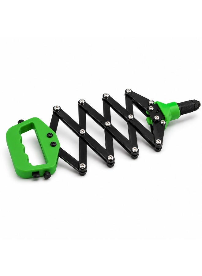 Wulf Lazy Tong Riveter Heavy Duty Hand Rivet Gun with Expandable Steel Frame, Industrial Pop Rivet Tool for Metal Fastening, Automotive Repair, Construction & Workshop Use - Image 2