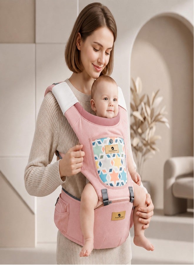 StarAndDaisy Baby Carrier for 0 to 3 Year with Soft Cushioned Hip Seat | Sling Baby Carrier with 2 Storage Pockets | | Soft Cushioned Baby Carry Bag for Newborn to Toddler - Image 1