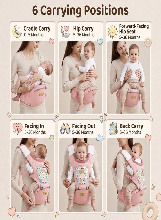 StarAndDaisy Baby Carrier for 0 to 3 Year with Soft Cushioned Hip Seat | Sling Baby Carrier with 2 Storage Pockets | | Soft Cushioned Baby Carry Bag for Newborn to Toddler - Image 3