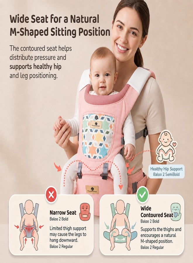 StarAndDaisy Baby Carrier for 0 to 3 Year with Soft Cushioned Hip Seat | Sling Baby Carrier with 2 Storage Pockets | | Soft Cushioned Baby Carry Bag for Newborn to Toddler - Image 5