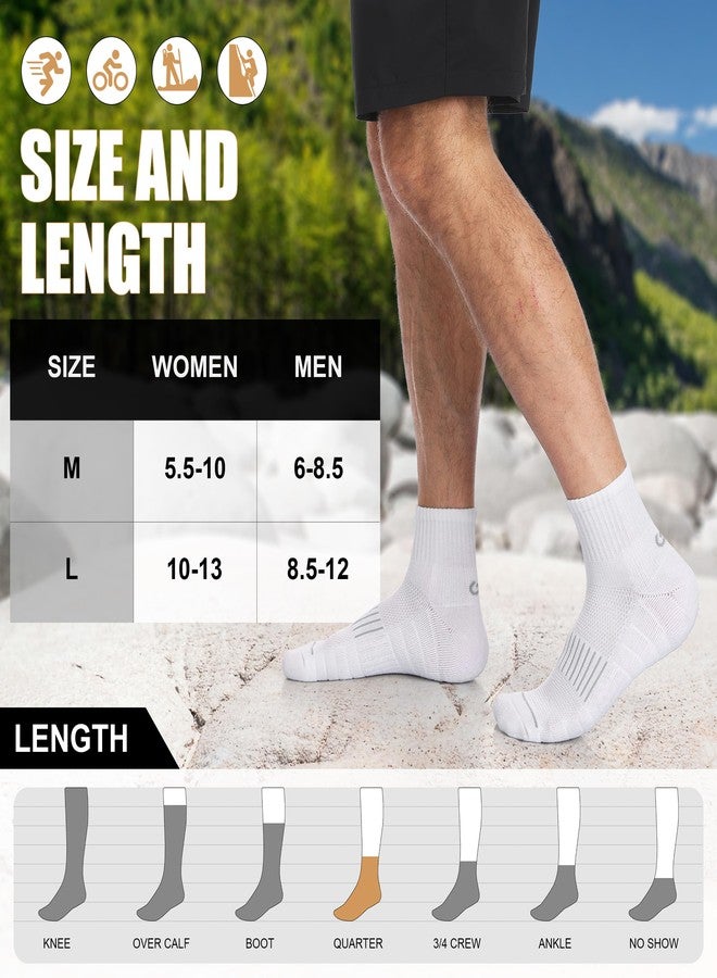 Lapulas Merino Wool Quarter Socks for Men Women, Hiking Running, Cushioned Compression Support, Thermal Thick, 5 Pairs - Image 5
