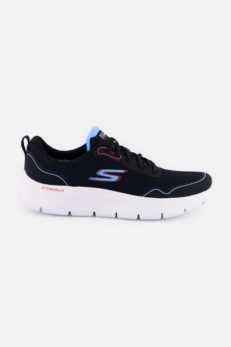 SKECHERS Women Go Walk Flex Lace Up walking Shoes, Black  - Image 3