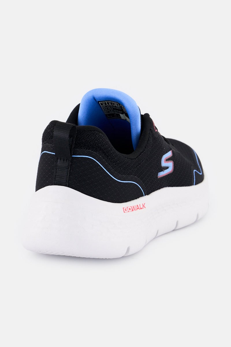 SKECHERS Women Go Walk Flex Lace Up walking Shoes, Black  - Image 2