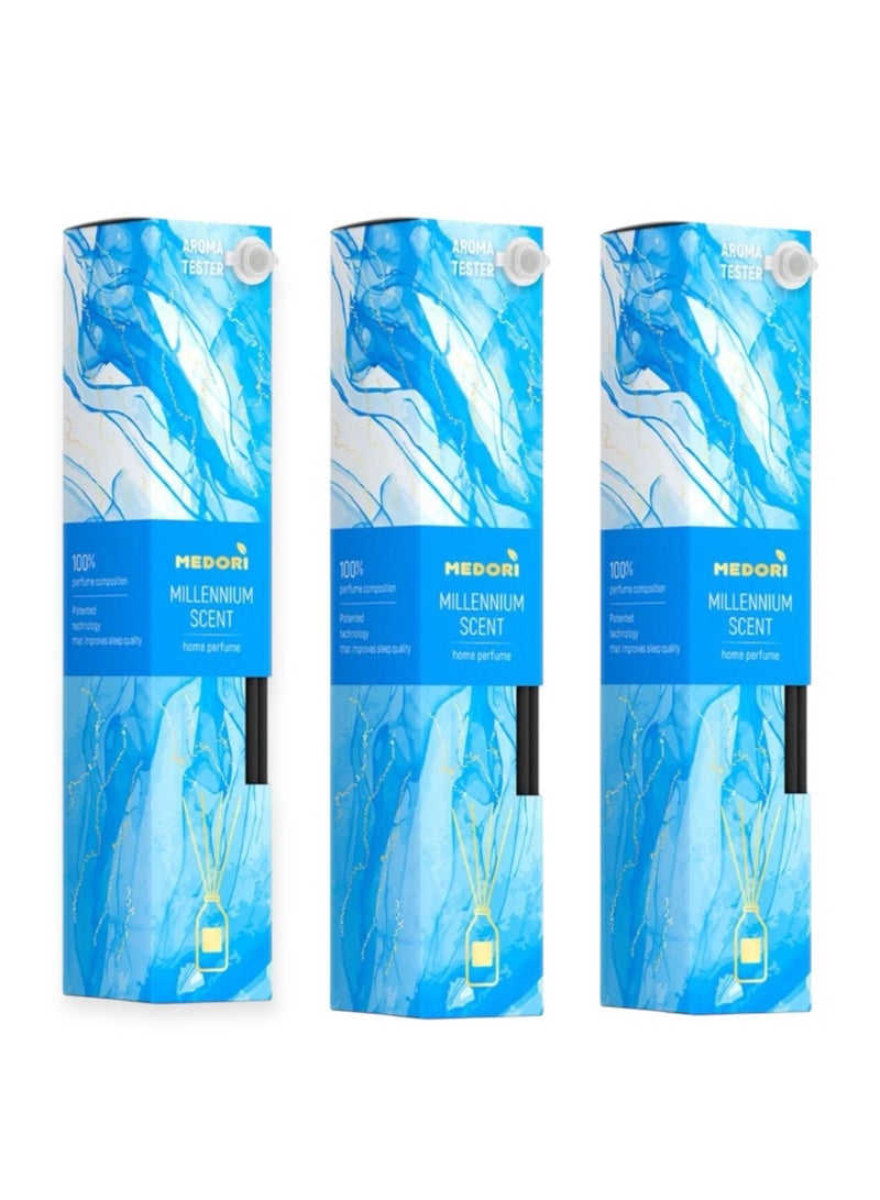 MEDORI Diffusor with fiber sticks Millennium Scent Pack of 3 - Image 1