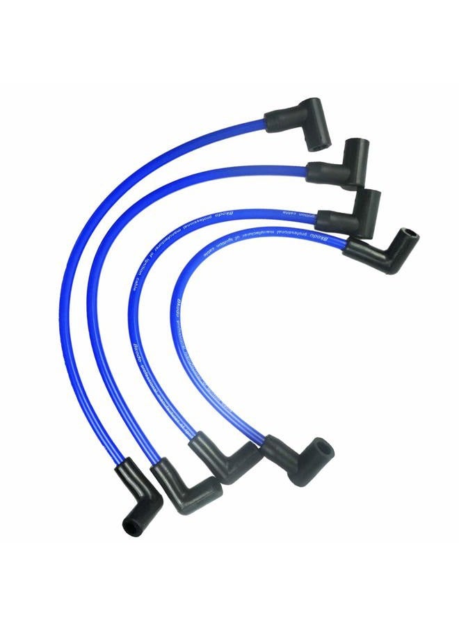 Nahntaipy 4 Wire Set Marine Spark Plug Wire Lead, Fits for Johnson Evinrude 90 115 HP, Outboard Engines OE Replacement 18-8839 9-28092, Premium Ignition Spark Plug Wire Set - Image 1