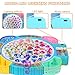 QuadPro Magnetic Fishing Games Set Educational Toddler Kids Fishing Toys 45 Fish 8 Poles Rotating Board with Music LED Ideal Go Fish Toy for Fun - Image 4