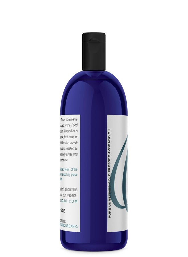 cocojojo AVOCADO OIL - Cold Pressed Partially Filtered 16 oz Pure Seed Oil Extra Virgin Unrefined Moisturizer Dry Itchy Skin - Image 4