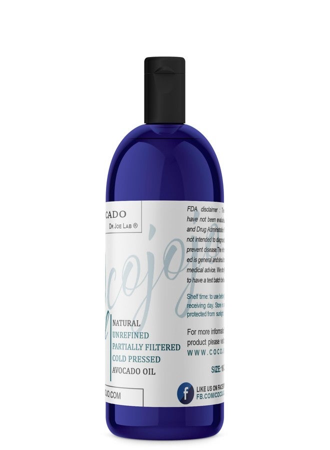 cocojojo AVOCADO OIL - Cold Pressed Partially Filtered 16 oz Pure Seed Oil Extra Virgin Unrefined Moisturizer Dry Itchy Skin - Image 3