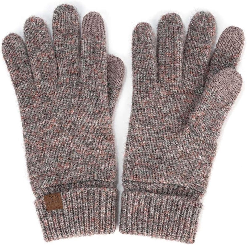 Cc Unisex Cable Knit Winter Warm Anti-Slip Touchscreen Texting Gloves - Image 1