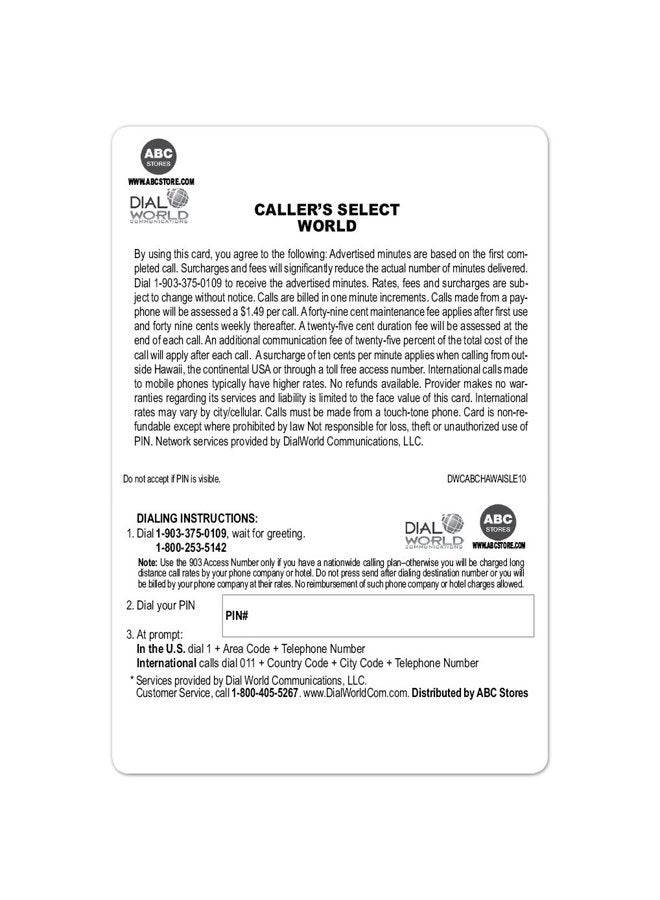 Callers Select World Prepaid Phone Card for International Long Distance Calling - Image 2