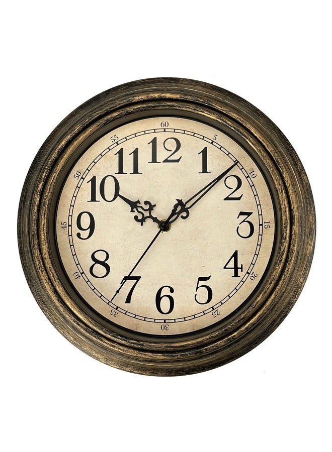 Plumeet Wall Clock, Gold Copper, 16'' - Image 1