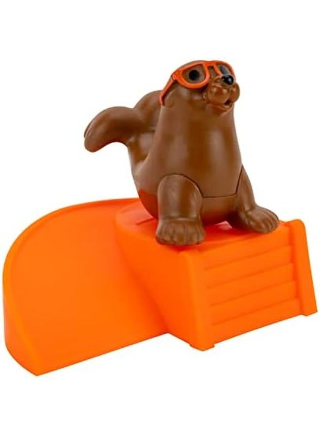 Blippi Aquarium Adventure Includes Exclusive 3 Inch Figure Stage With Jump Hoop Slide Dolphin Seal  - Image 4