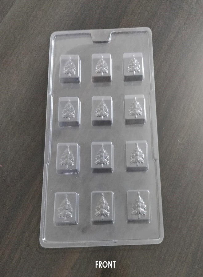 Global+Plus 9 Cavity Christmas Tree Shape PVC Mould (Output Chocolate Weight: 13.5 Grams Approx) - Image 4