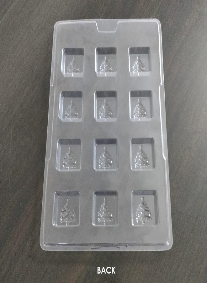 Global+Plus 9 Cavity Christmas Tree Shape PVC Mould (Output Chocolate Weight: 13.5 Grams Approx) - Image 5