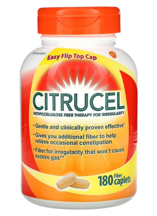 CITRUCEL - Methylcellulose Fiber Therapy for Irregularity 180 Fiber Caplets - Image 1