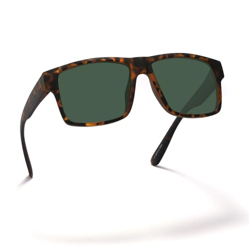 PRIVEL XXL Size Extra Large Square 157MM Polarized Sunglasses for Big Wide Heads Men TR90 Lightweight UV400 Glasses (PMX008P-8) - Image 1