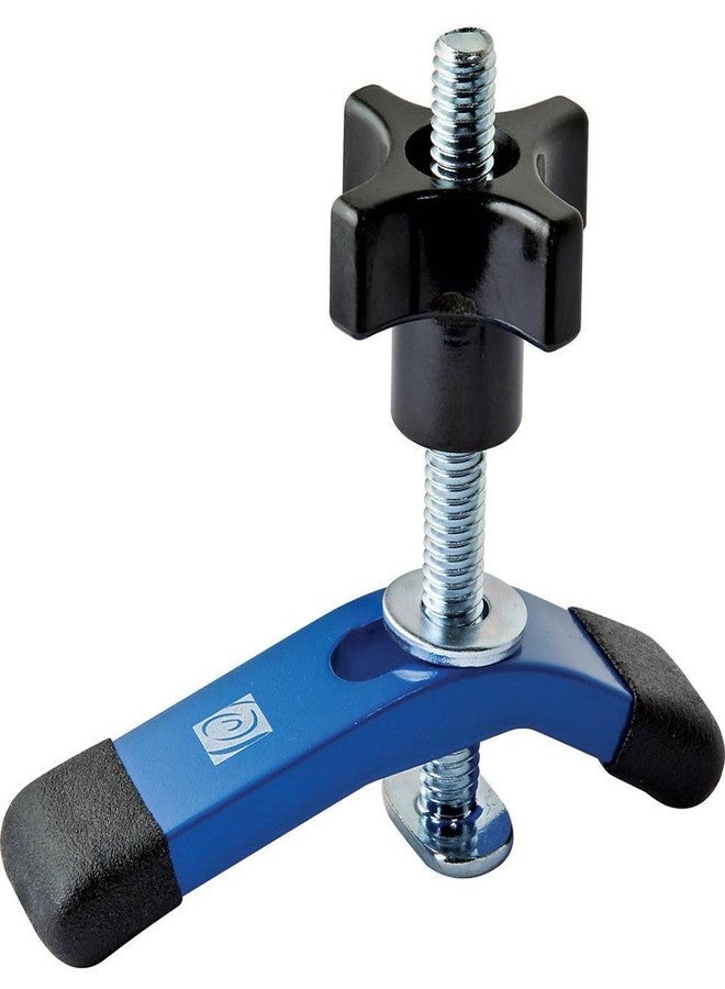 ROCKLER Mini Hold Down Clamps for Woodworking (3 ½” L x ¾” W) w/Rubber Tips - Aluminum Drill Press Clamp for Benchtop Router Tables, Jigs - T Track Small Clamps for Soft Wood, Pre-Finished Panels, & More - Image 2