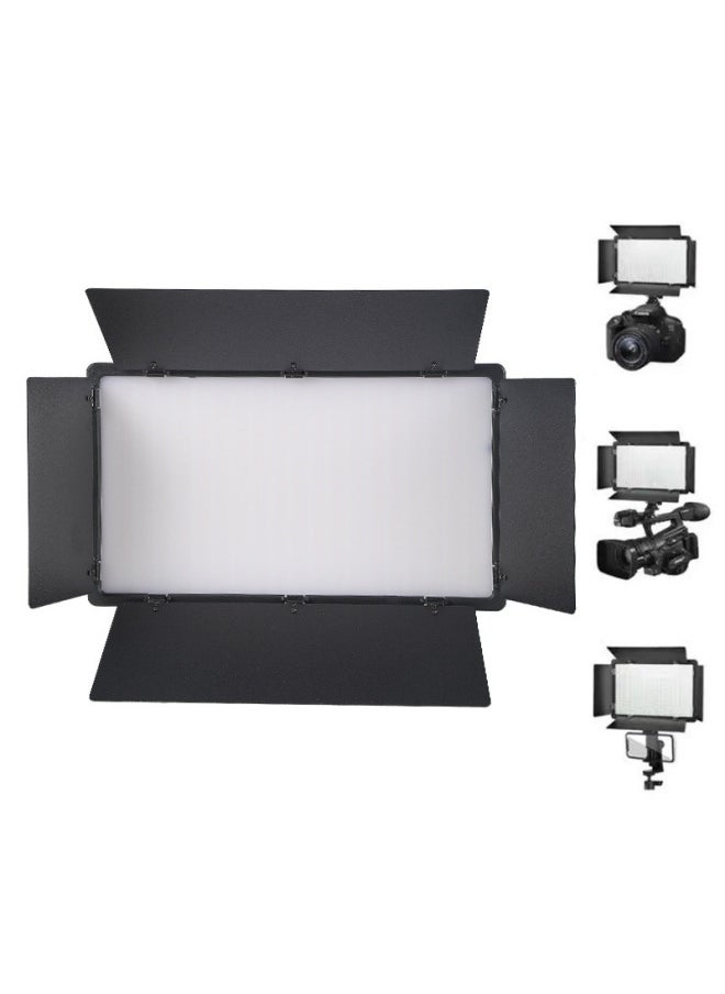Generic - Flat Panel Lamp Series Photography LED Four-leaf Square Lamp Flat Fill Light Live Photo Soft Light-Light Source Color: Led660pro Flat Panel Light*1 (single Lamp Contains Power Adapter*1 + Remote Control*1 + Black Cloth Bag*1) - Image 1