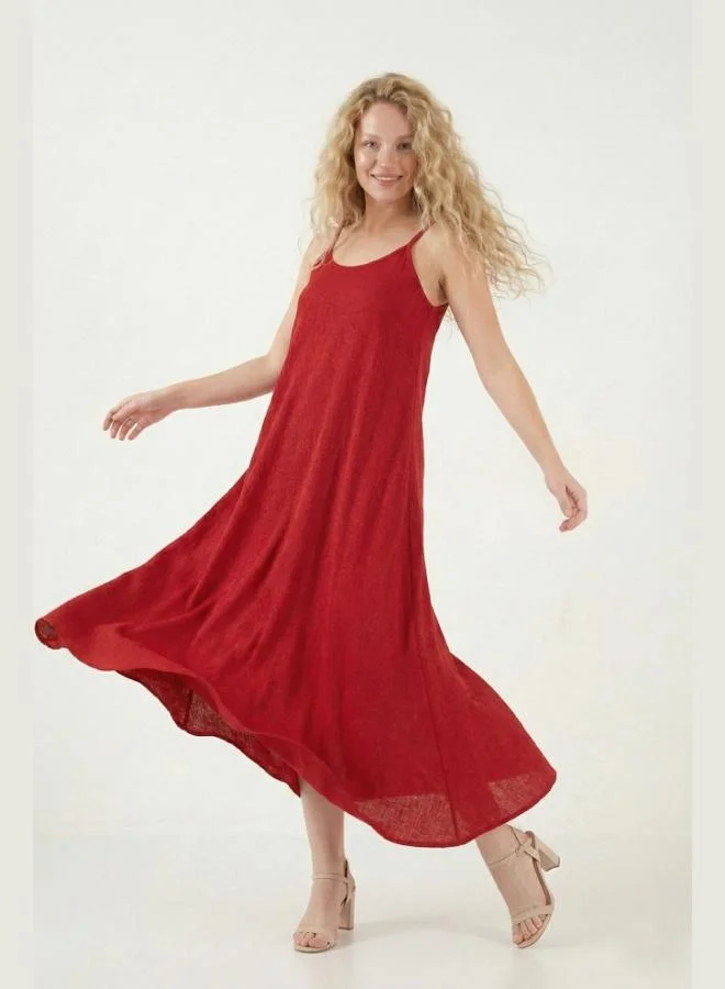 Lela  Lela Regular Fit Strappy Long Dress Women's Dress 5865732 for Women | Best Price UAE