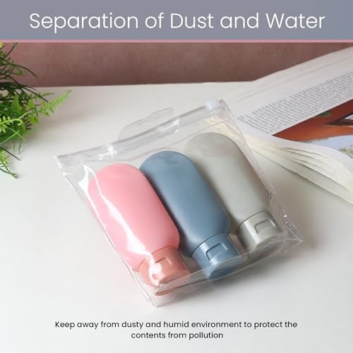 Niwlix Pack of 3 Travel Bottles For Toiletries Travel Essentials for women Toiletry Bottles For Travelling For Shampoo Cream Handwash Lotion Storage Empty Bottle accessories women - Image 5