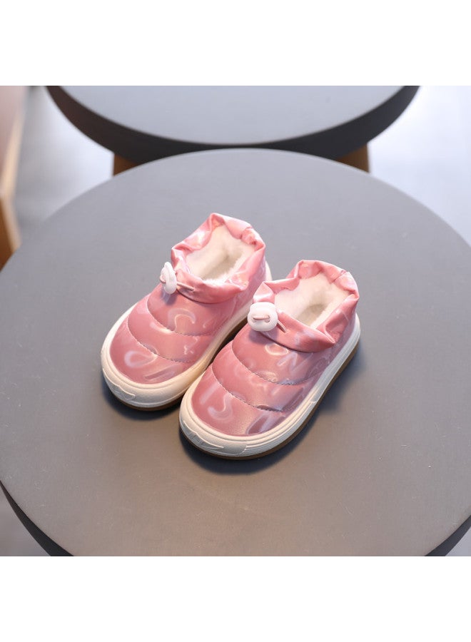 Children's Winter Cotton Thickened Warm Cotton Shoes Boys And Girls Casual Slip-on Shoes Baby Soft Sole Non-slip Toddler Shoes