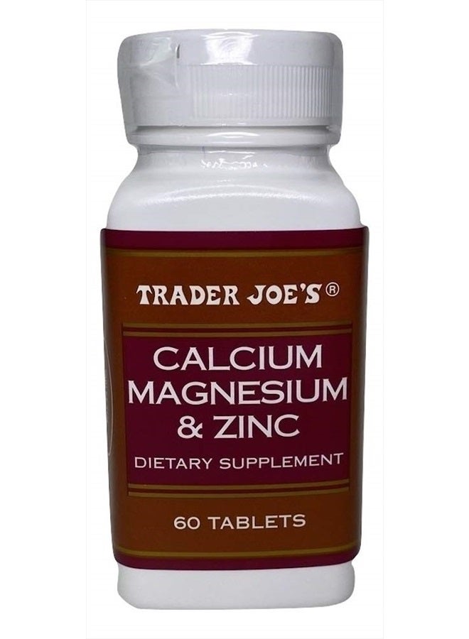 Trader Joe's Calcium Magnesium & Zinc 60 Tablet - Image 1
