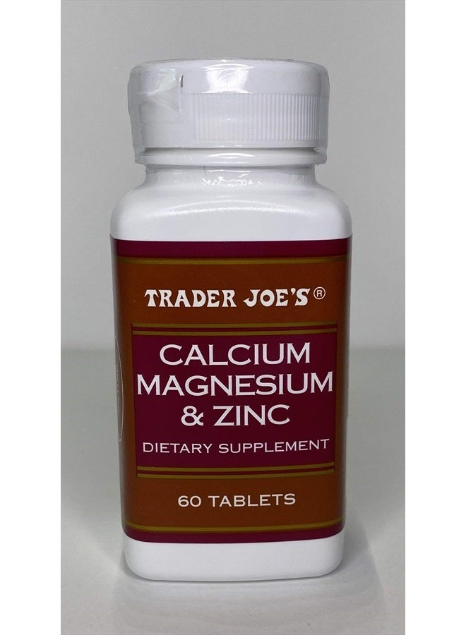 Trader Joe's Calcium Magnesium & Zinc 60 Tablet - Image 5