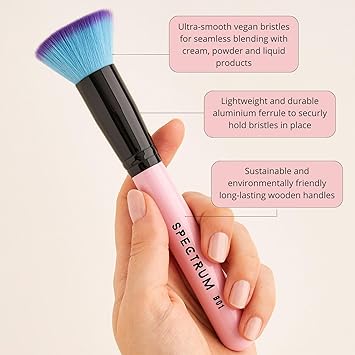 Spectrum Spectrum 10 Piece Essential Makeup Brush Set AllInOne Kit for Perfect Makeup Vegan CrueltyFree  - Image 4