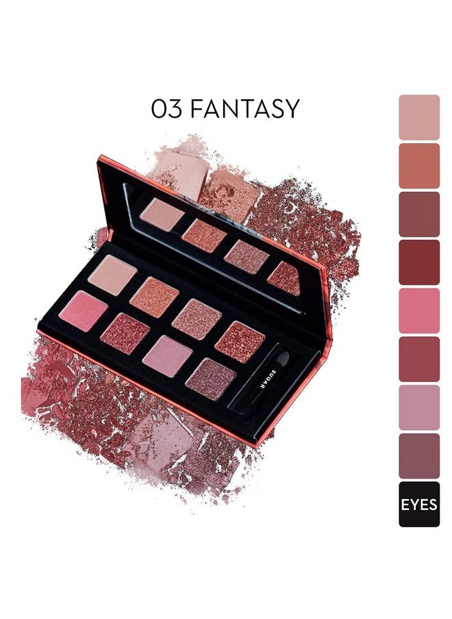SUGAR Cosmetics Blend The Rules Eyeshadow Palette (03 Fantasy (Mauve)) Long Lasting Smudge Proof Paraben Free  - Image 3