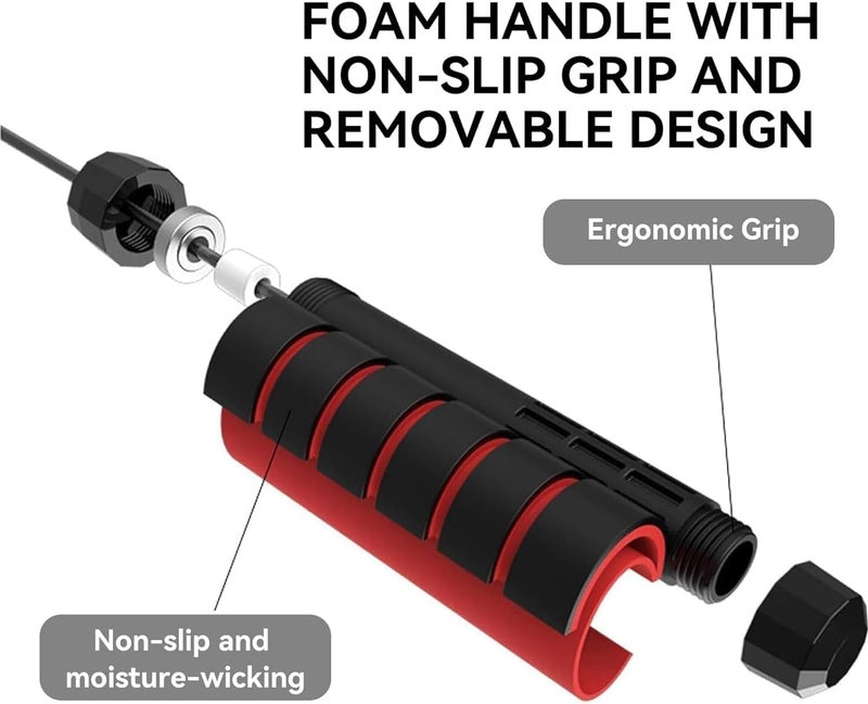 KONEX Adjustable Skipping Rope for Men & Women | Jumping Rope for Fitness, Home & Gym Workouts - Image 4