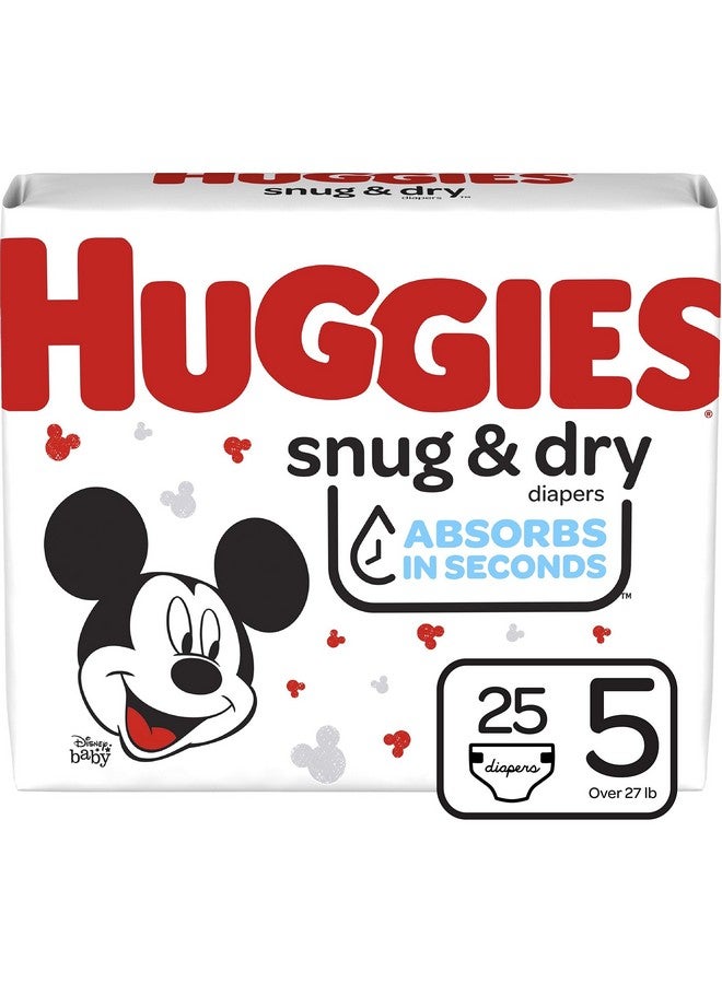 Huggies Snug & Dry Baby Diapers, Size 5, 25 Ct - Image 1