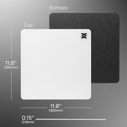 LTC Glass Gaming Mouse Pad, Ultra-Smooth Micro-Etched Surface Mousepad, Improved Precision & Speed, Tempered Glass, Impact & Scratch Resistant, Anti-Slip High-Density Silicone Rubber Base, 11.8X11.8in - Image 2
