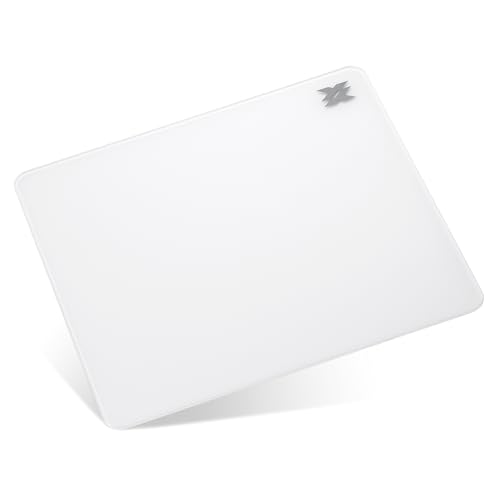 LTC Glass Gaming Mouse Pad, Ultra-Smooth Micro-Etched Surface Mousepad, Improved Precision & Speed, Tempered Glass, Impact & Scratch Resistant, Anti-Slip High-Density Silicone Rubber Base, 11.8X11.8in - Image 1