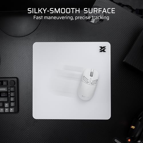 LTC Glass Gaming Mouse Pad, Ultra-Smooth Micro-Etched Surface Mousepad, Improved Precision & Speed, Tempered Glass, Impact & Scratch Resistant, Anti-Slip High-Density Silicone Rubber Base, 11.8X11.8in - Image 4