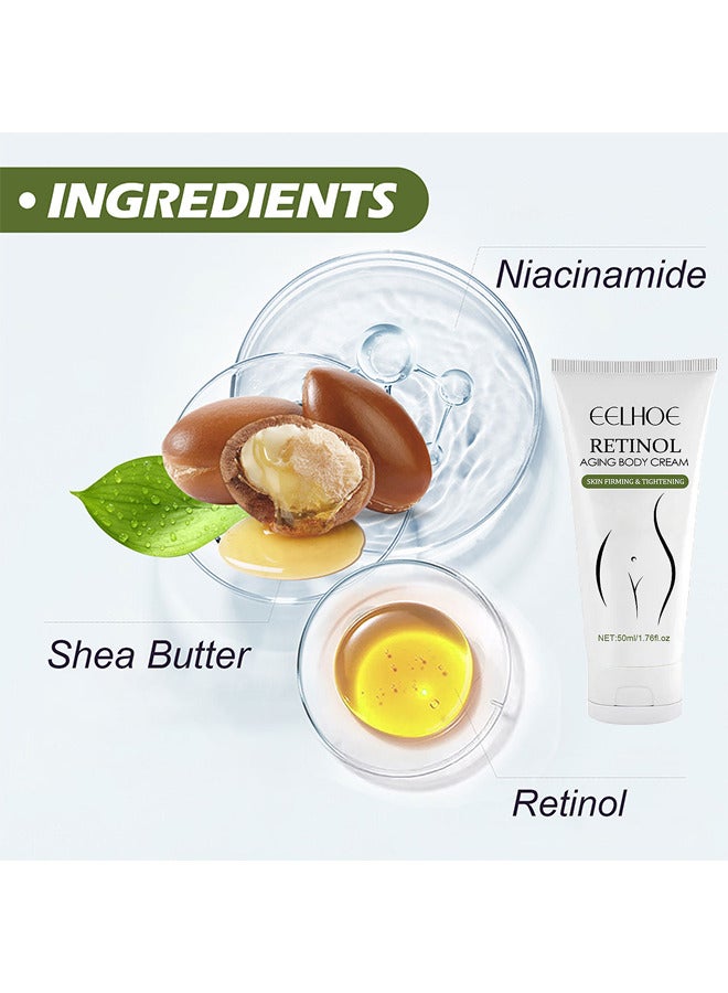 إيلهو كريم الريتينول للشيخوخة للجسم ، كريم الببتيدات لشد الوجه والجسم ، يرطب ، كريم الكولاجين المرطب المضاد للشيخوخة ، كريم الريتينول للوجه - Image 3