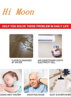 Hi Moon 2 Pack Door Draft Stopper, Under Door Draft Blocker, Soundproof Door Sweep Weather Stripping for Doors, 39" L x 2" W Brown, HomAe Essentials for New Home  - Image 4