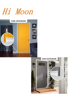 Hi Moon 2 Pack Door Draft Stopper, Under Door Draft Blocker, Soundproof Door Sweep Weather Stripping for Doors, 39" L x 2" W Brown, HomAe Essentials for New Home  - Image 5