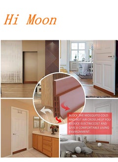 Hi Moon 2 Pack Door Draft Stopper, Under Door Draft Blocker, Soundproof Door Sweep Weather Stripping for Doors, 39" L x 2" W Brown, HomAe Essentials for New Home  - Image 3