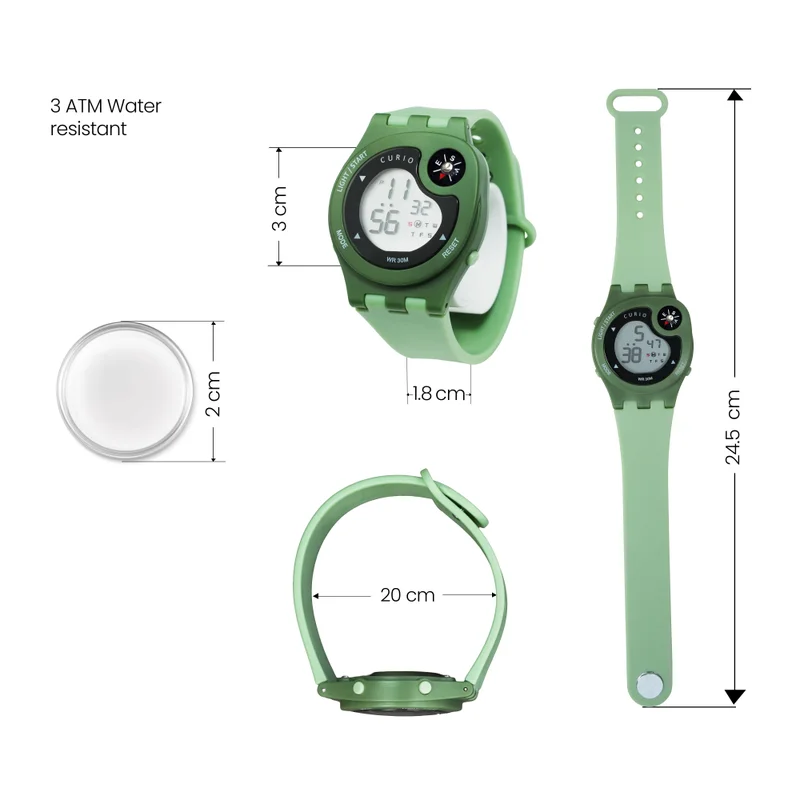 Curio  Kids's Plastic Digital Watch CU-2323L-7 - 40 mm  | Best Price UAE