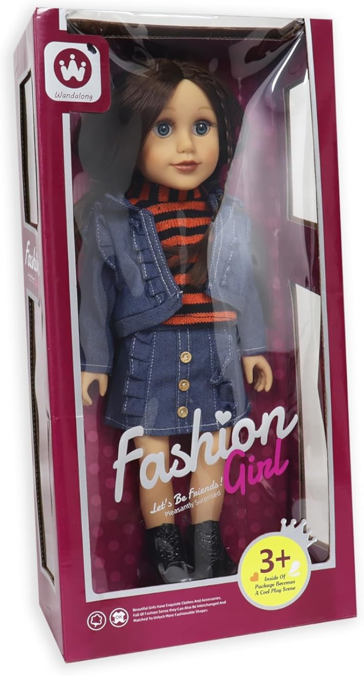 Barbie 18 Inches Fashion Doll , W18N-04A, 3+